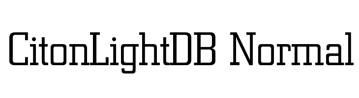 CitonLightDB Normal Font