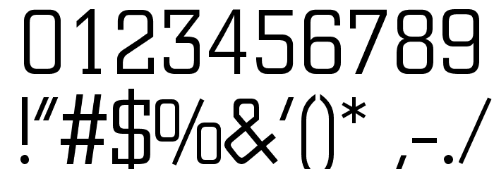 CitonLightDB Normal Font OTHER CHARS