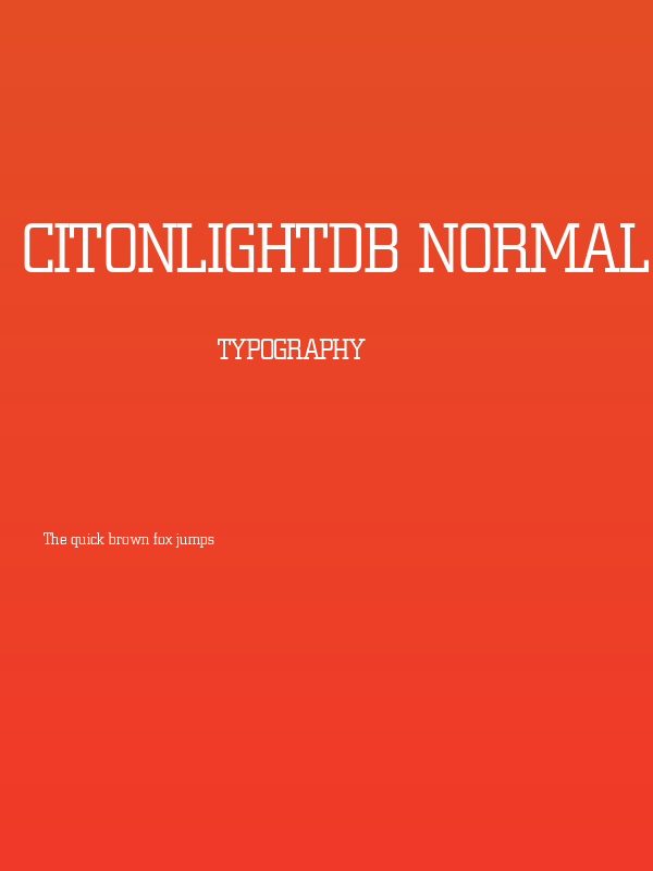 CitonLightDB Normal Poster
