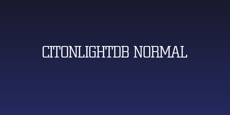 CitonLightDB Normal Social Header