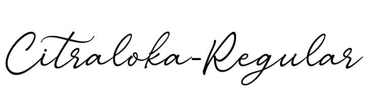 Citraloka-Regular  免费字体下载