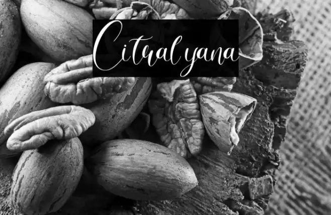 Citralyana Font examples