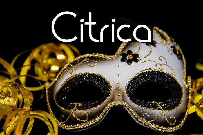 Citrica Font examples