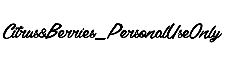 Citrus & Berries_PersonalUseOnly  font caratteri gratis