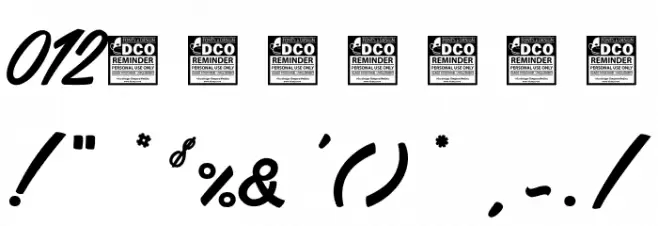 Citrus & Berries_PersonalUseOnly Font OTHER CHARS