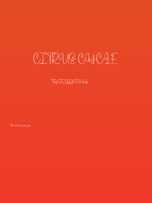 Citrus Cycle Poster