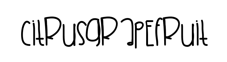 CitrusGrapefruit  Frei Schriftart Herunterladen