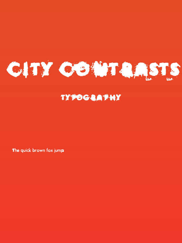 City Contrasts Poster