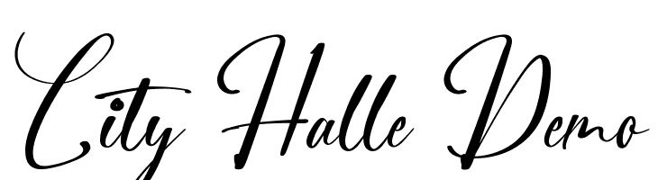 City Halle Demo  font caratteri gratis