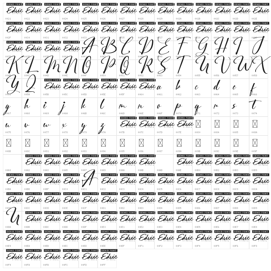 City Halle Demo Character Map