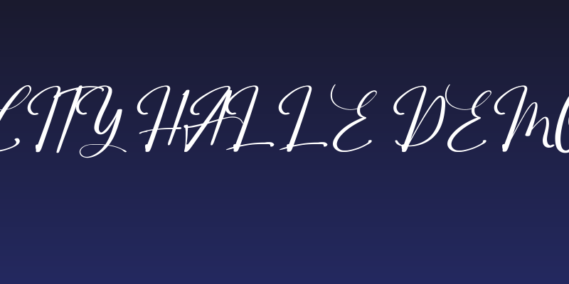City Halle Demo Social Header