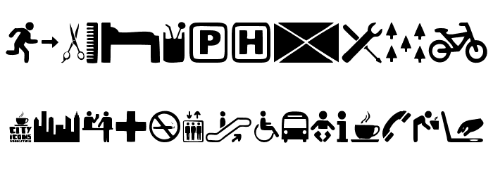 City Icons Font OTHER CHARS