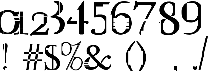 City Life Font OTHER CHARS