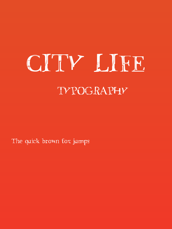 City Life Poster