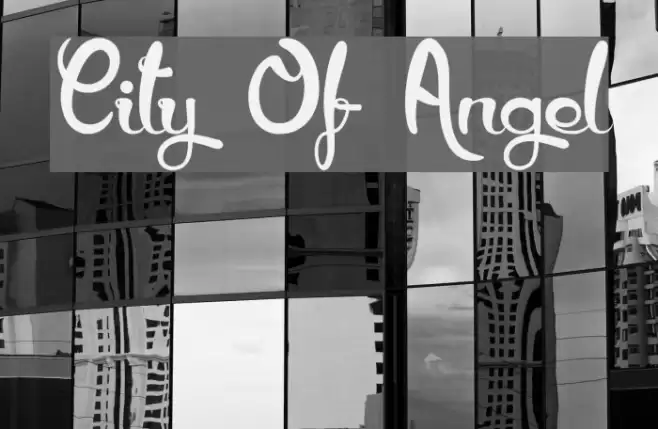 City Of Angel Font examples