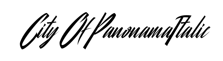 City Of Panonama Italic Font