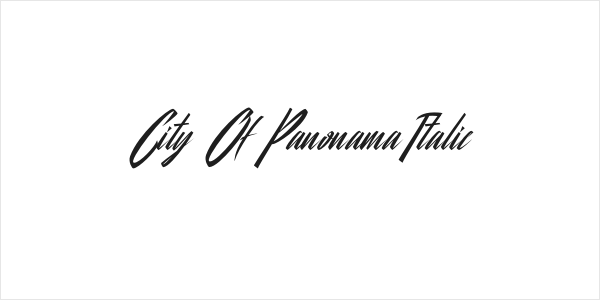 City Of Panonama Italic Logo