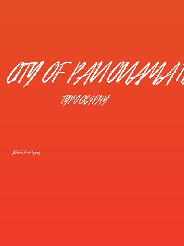 City Of Panonama Italic Poster