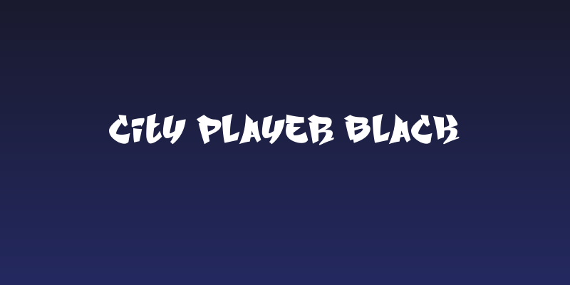 City Player Black Social Header