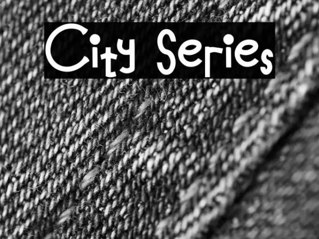 City Series Font examples