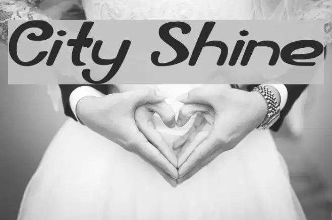 City Shine Font examples
