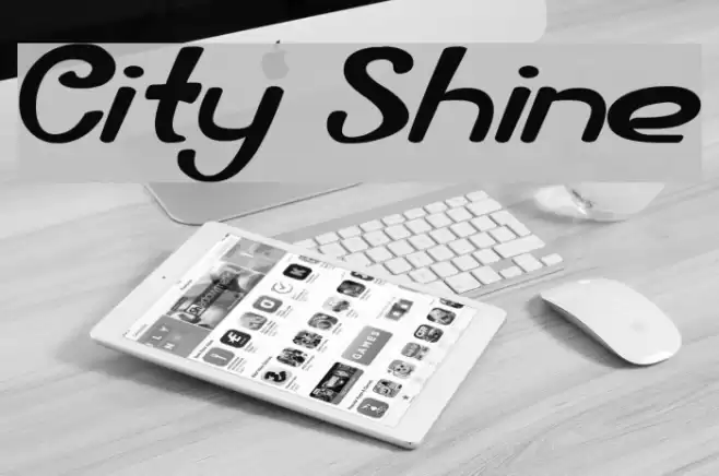 City Shine Font examples