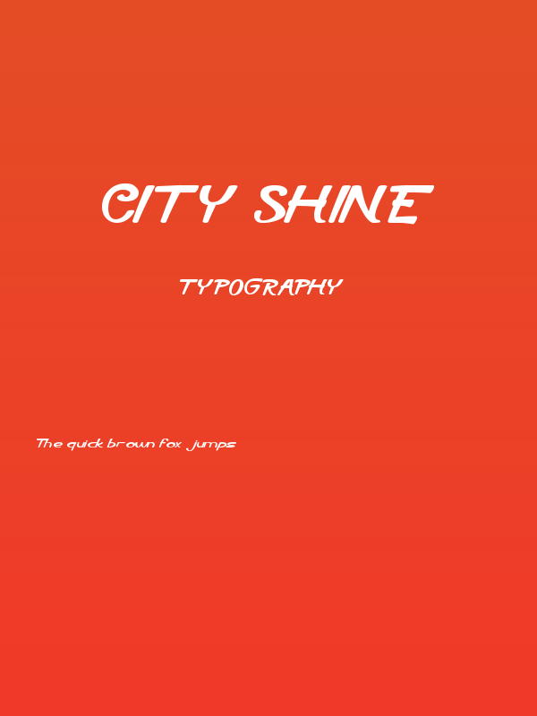City Shine Poster