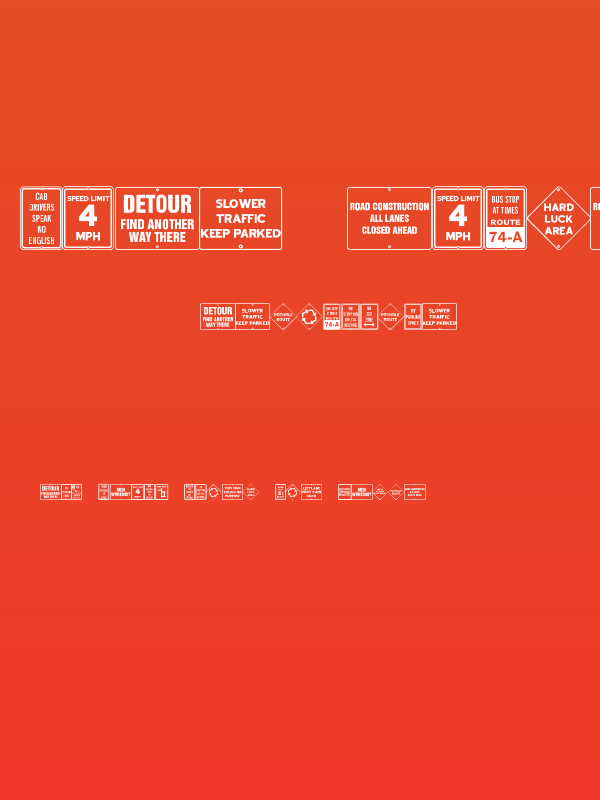 City Signs JL Poster