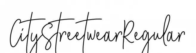 City Streetwear Regular  baixar fontes gratis