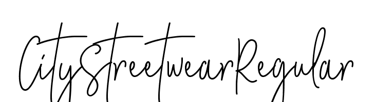 City Streetwear Regular  font caratteri gratis