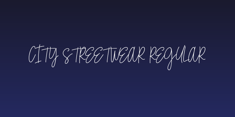 City Streetwear Regular Social Header