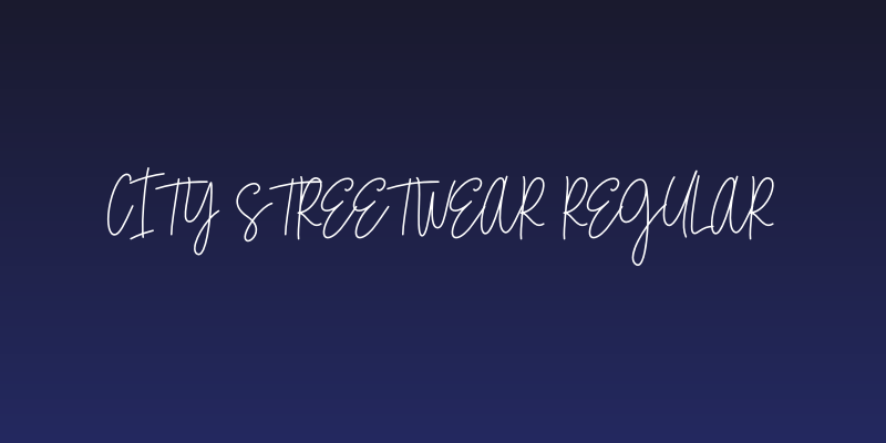 City Streetwear Regular Social Header