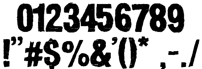 City of Brussels Font OTHER CHARS
