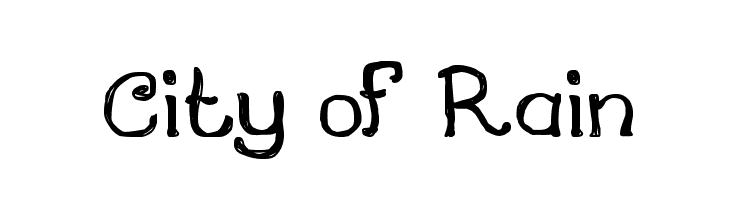 City of Rain  フリーフォントのダウンロード