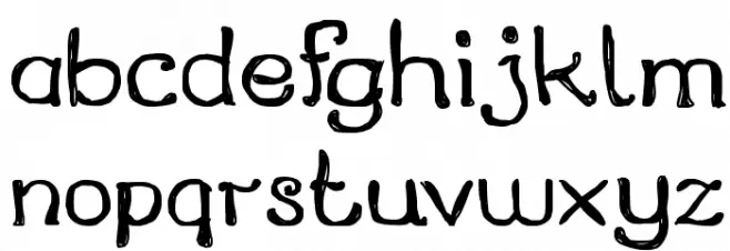 City of Rain خط أحرف صغيرة