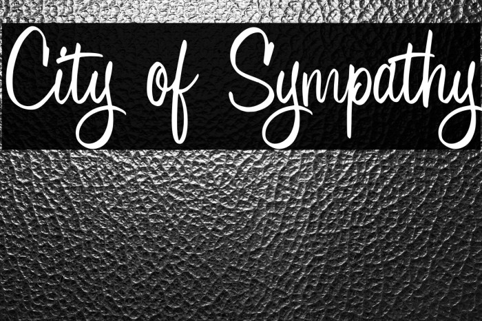 City of Sympathy Example 2