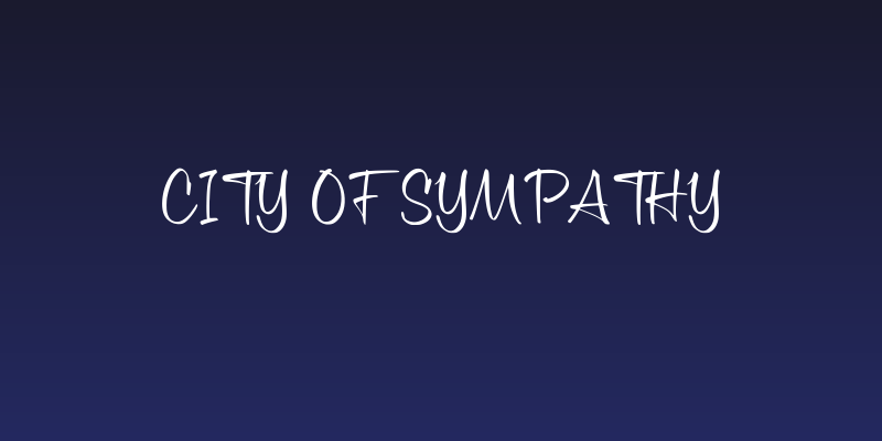 City of Sympathy Social Header