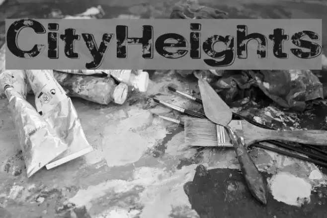 CityHeights Font examples