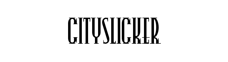 CitySlicker  font caratteri gratis