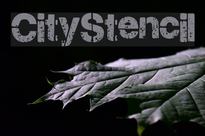 CityStencil Font examples