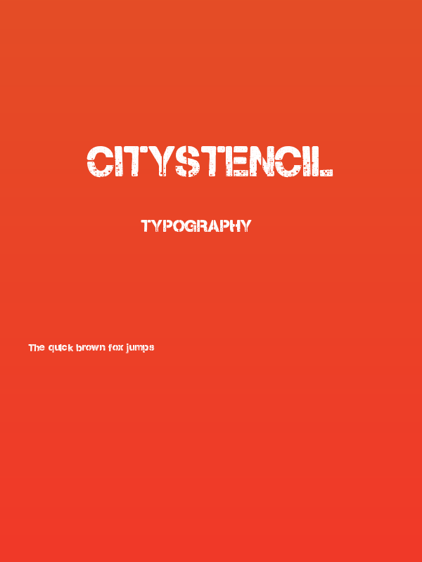 CityStencil Poster