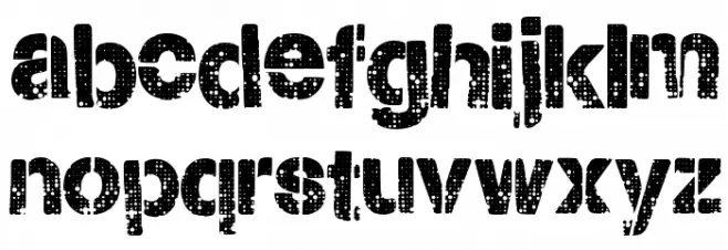 CityStencil Font LOWERCASE