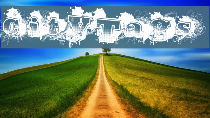 CityTags Font examples