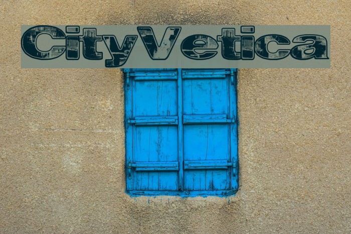CityVetica Font examples