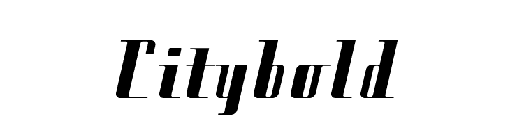 Citybold Font
