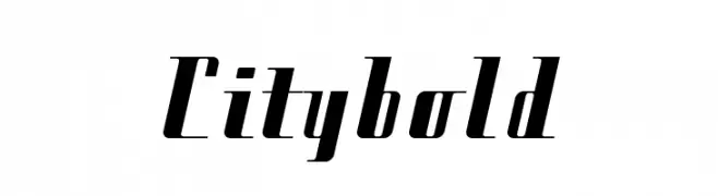 Citybold  font caratteri gratis