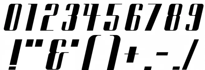 Citybold Font Alte caractere