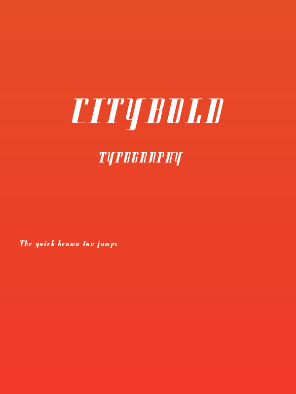 Citybold Poster