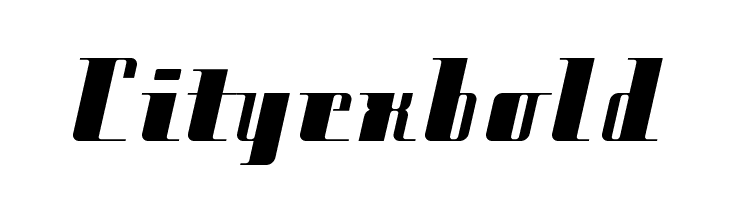 Cityexbold Шрифта