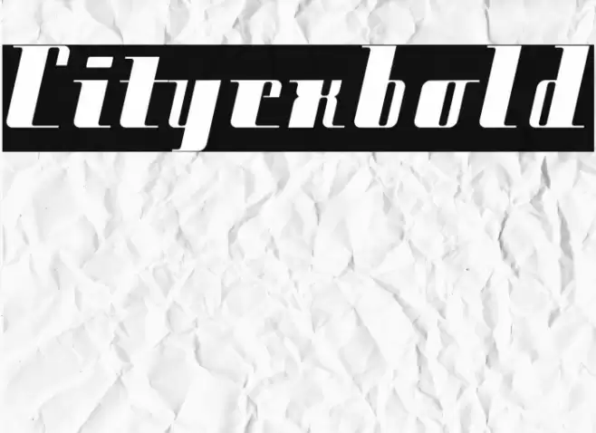 Cityexbold Font examples